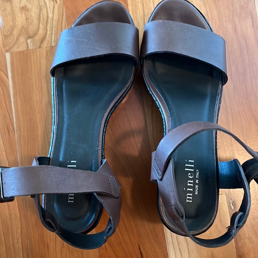 Minnelli wedged heels worn twice almost brand new